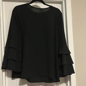 Leo Rosi Size XL Black long sleeve top. Work but good condition!